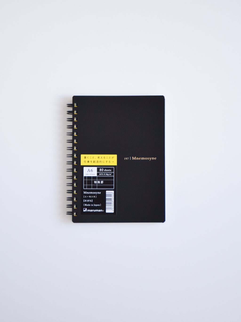 Maruman Mnemosyne N197A Today’s Act Notebook - A6 - Special Ruling - Made in Japan