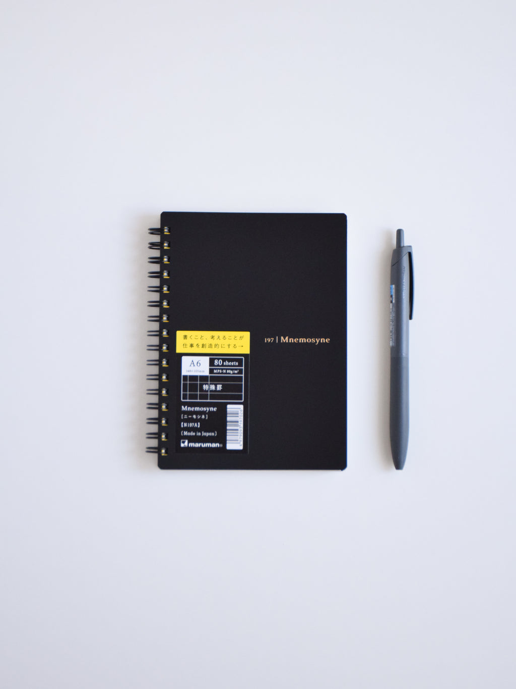 Maruman Mnemosyne N197A Today’s Act Notebook - A6 - Special Ruling - Made in Japan