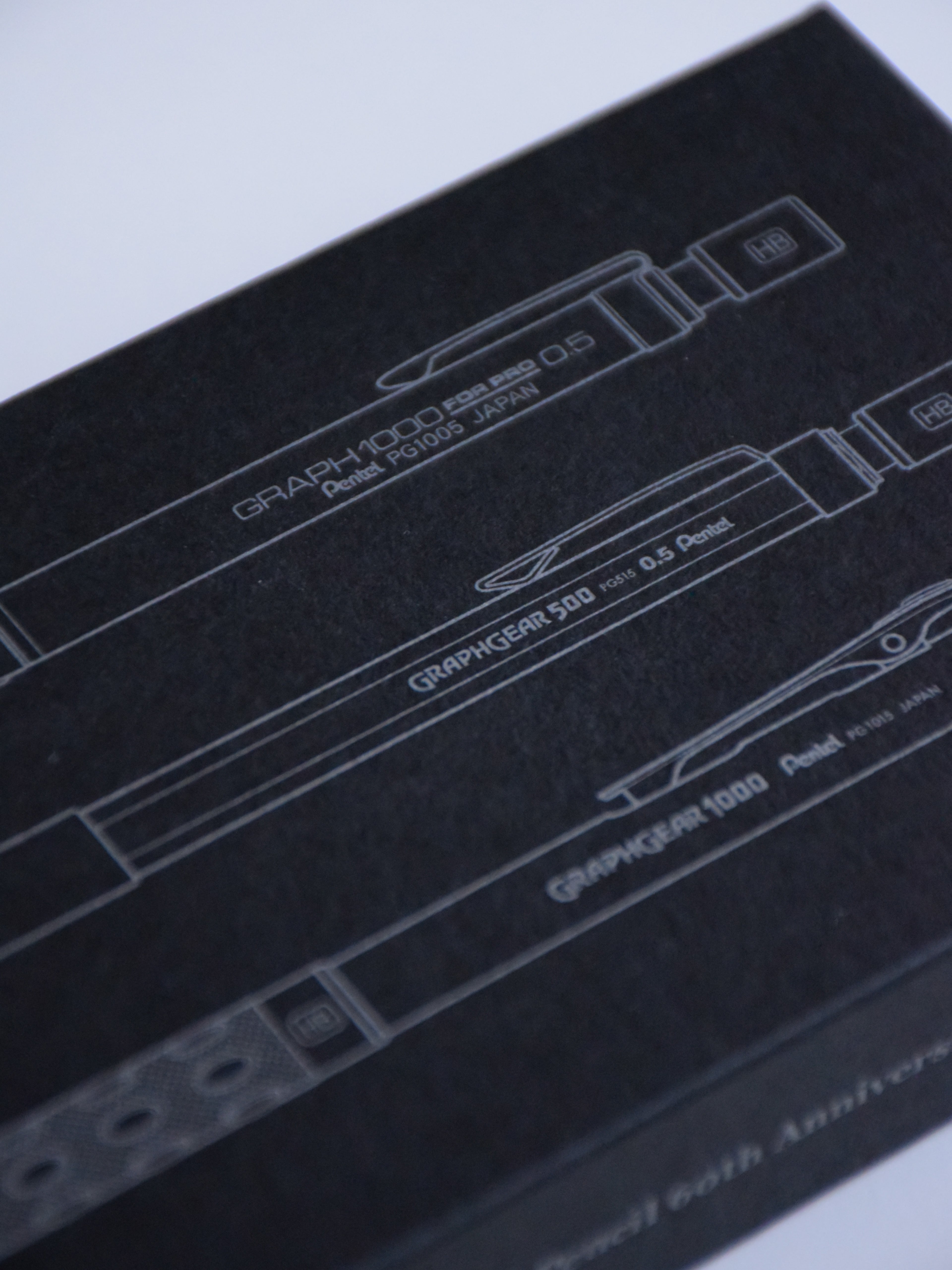 Pentel Drafting Pencil 60th Anniversary Set - Graph1000 for Pro, Graphgear 500 & 1000 - 0.5 mm, Black - Made in Japan