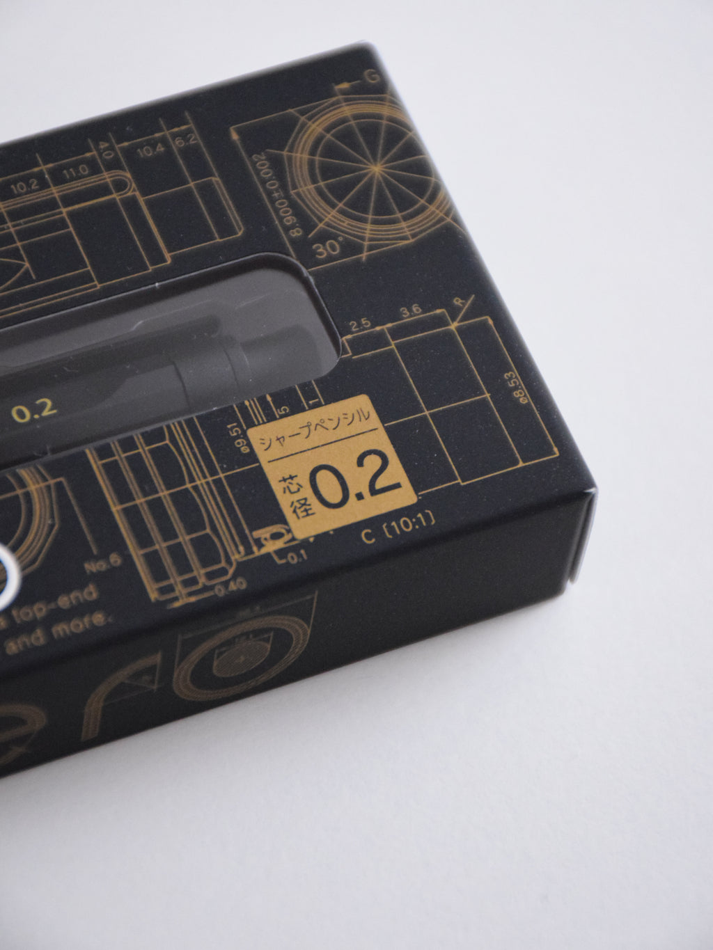 Pentel Orenz Nero PP3002-A Mechanical Pencil - 0.2 mm, Black Body - Made in Japan